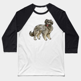 Dog - Pyrenean Shepherd - Brindle Baseball T-Shirt